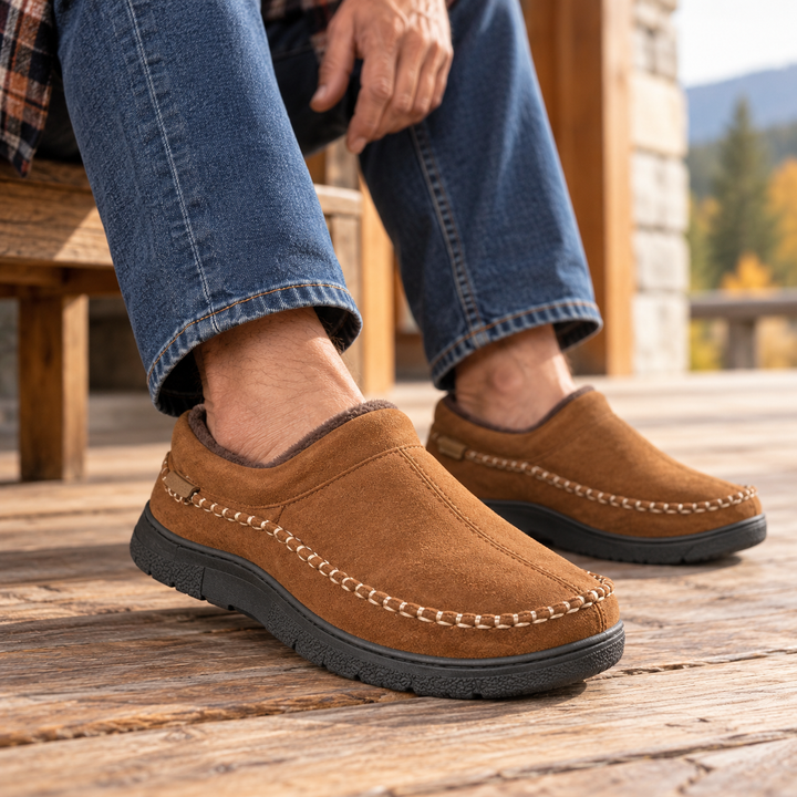 Thomas | Effortless Cozy Moccasin House Slippers