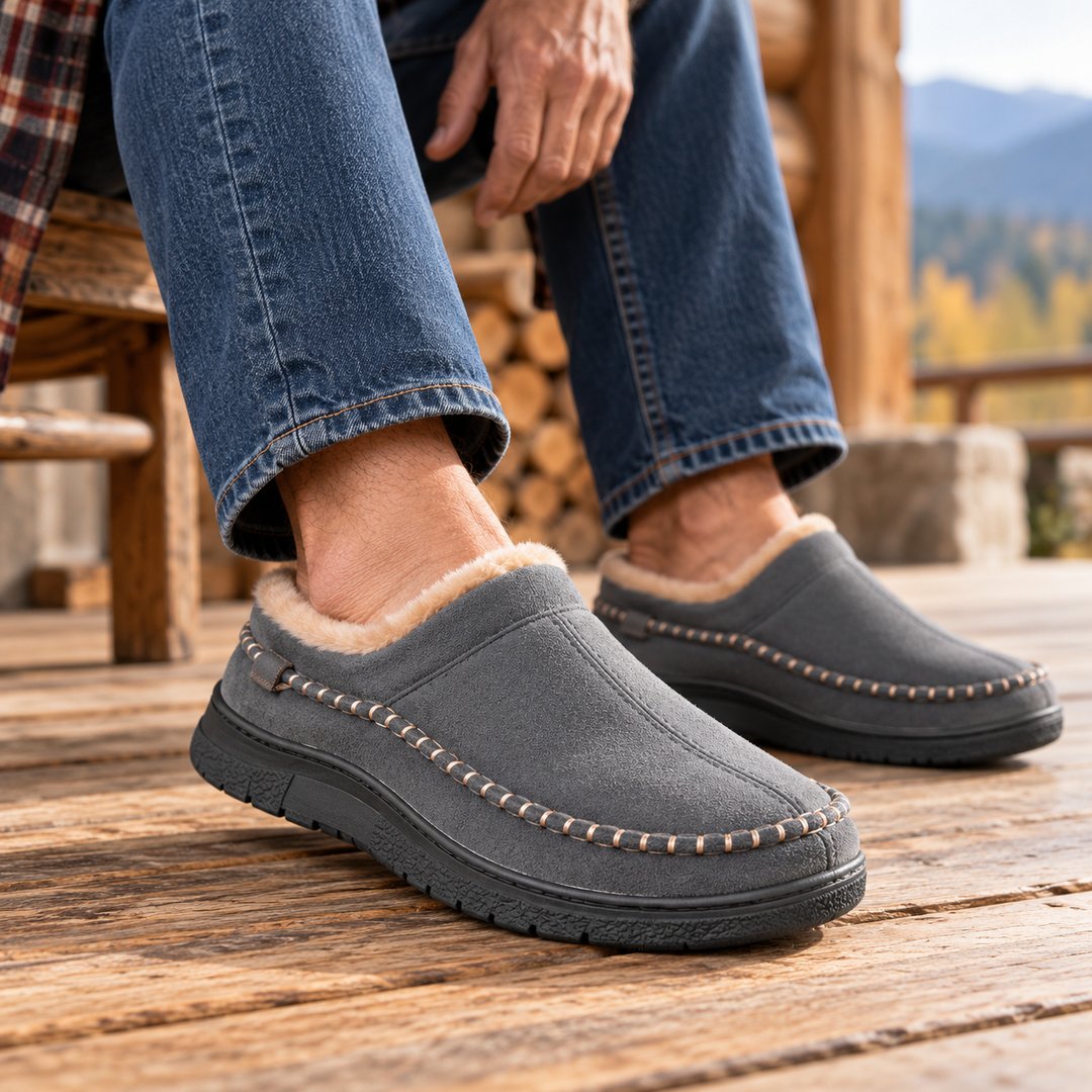 Thomas | Effortless Cozy Moccasin House Slippers
