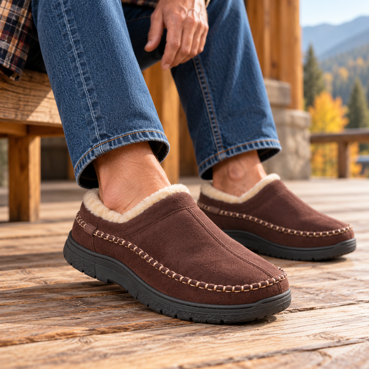 Thomas | Effortless Cozy Moccasin House Slippers