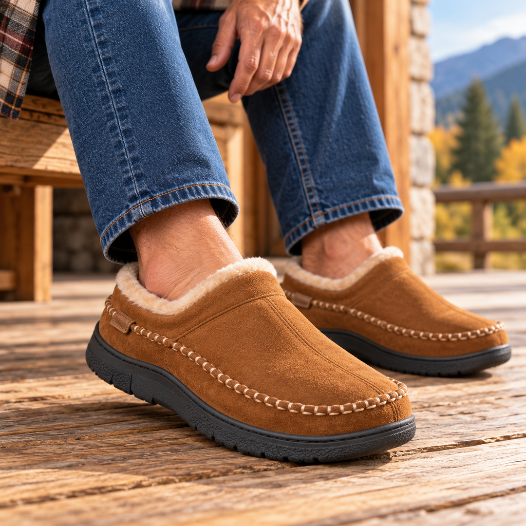 Thomas | Effortless Cozy Moccasin House Slippers