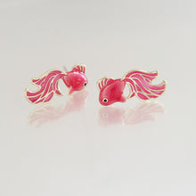 Load image into Gallery viewer, S925 Goldfish Koi Earrings
