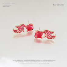 Load image into Gallery viewer, S925 Goldfish Koi Earrings
