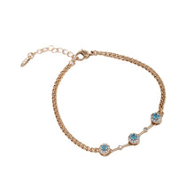 Load image into Gallery viewer, New Cross-border Artificial Gemstone Inlaid Alloy Bracelet
