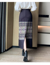 Load image into Gallery viewer, Chinese-style national style women&#39;s clothing, improved Hanfu, horse-faced mid-length skirt
