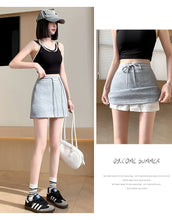 Load image into Gallery viewer, Sweet and spicy sporty high-waisted slimming hip-hugging A-line skirt
