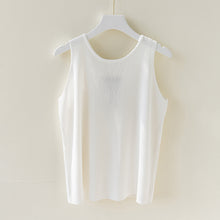 Load image into Gallery viewer, Ice Silk Camisole Women Summer Fake Two-piece Zipper Bottoming Shirt
