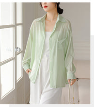 Load image into Gallery viewer, Sun protection long sleeve fashionable design niche lazy style shirt jacket
