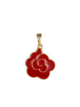 Load image into Gallery viewer, Enamel Color Auspicious Cloud Lotus Pendant
