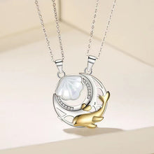 Load image into Gallery viewer, Shell and Whale Shape Pendant Copper Couple Necklace
