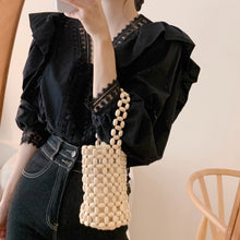 Load image into Gallery viewer, Elegant lace V-neck spliced with ruffles, loose casual puff sleeve lining
