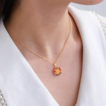 Load image into Gallery viewer, Enamel Color Auspicious Cloud Lotus Pendant
