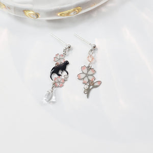 S925 Cherry Blossom Ear Clip Earrings