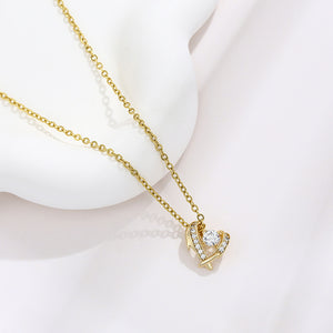 Niche Design Heart-shaped Necklace Set