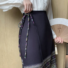 Load image into Gallery viewer, Chinese-style national style women&#39;s clothing, improved Hanfu, horse-faced mid-length skirt

