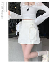 Load image into Gallery viewer, Chinese disc buckle jacquard thin country style short skirt A-line skirt
