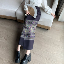 Load image into Gallery viewer, Chinese-style national style women&#39;s clothing, improved Hanfu, horse-faced mid-length skirt
