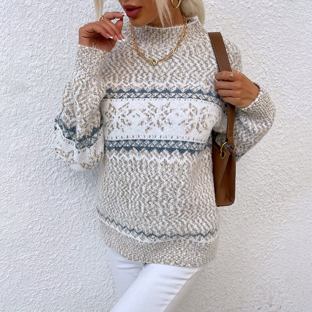 Abigail | Graceful Snowflake Fair Isle Christmas Sweater Women