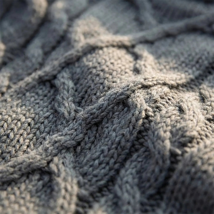 Alexander | Turtleneck Chunky Cable Knit Sweater
