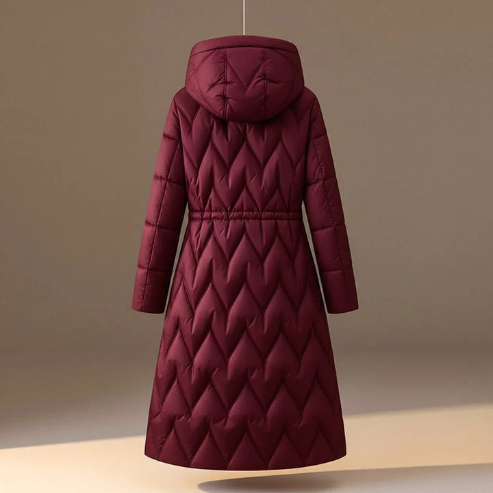 Alexis | Chic Quilted Hooded Long Winter Coat