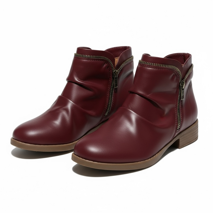 Alexis | Cozy Slouchy Waterproof Boots with Side Zip
