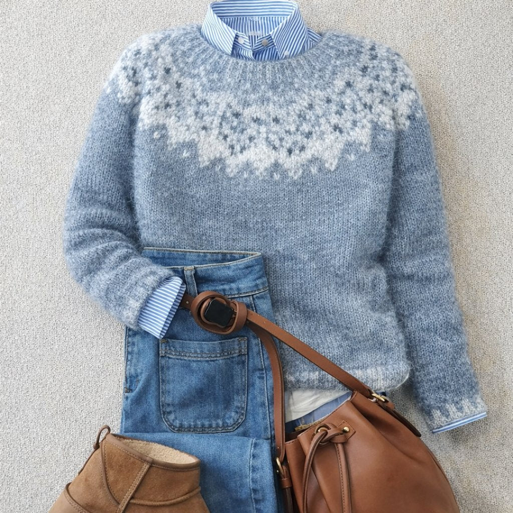 Alexis | Fair Isle Crewneck Christmas Sweater Women