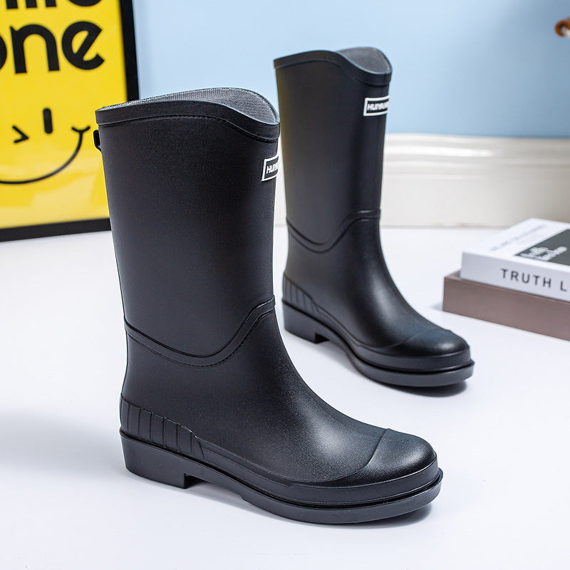 Alice | Elegant Waterproof Mid-Calf Rain Boots with Non-Slip Sole