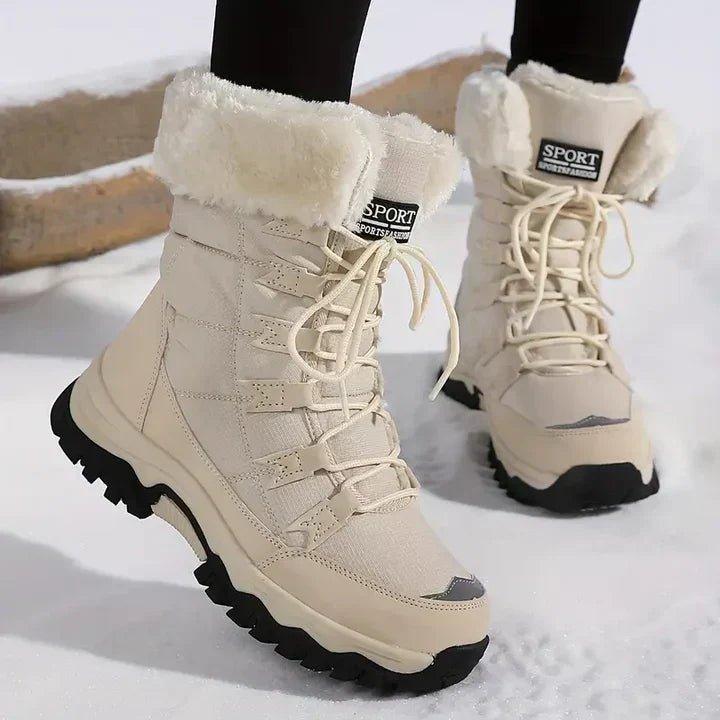 Alice | Graceful Waterproof Boots with Faux Fur Cuff for Snow