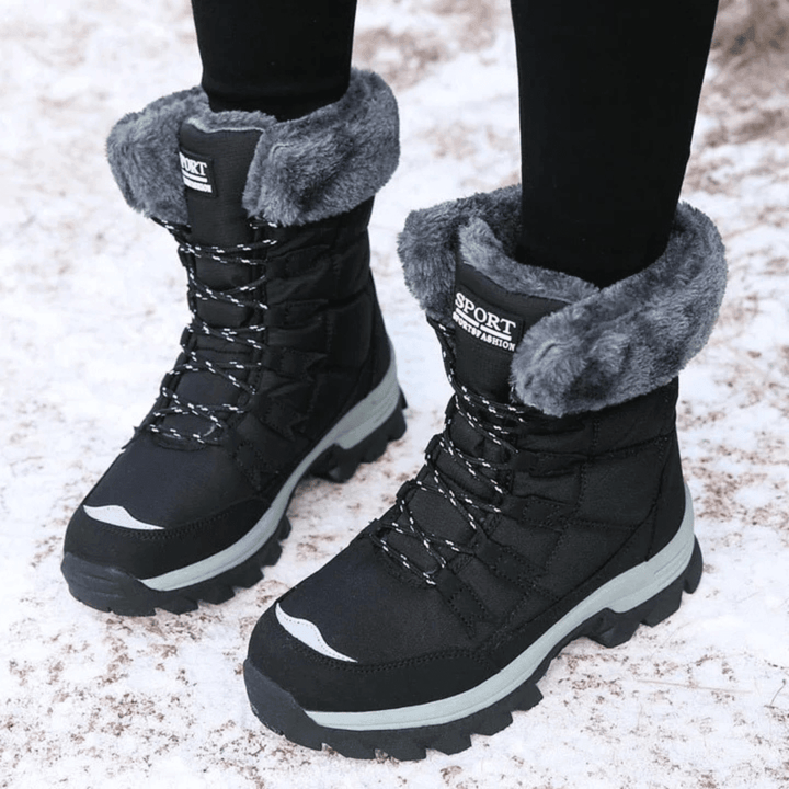 Alice | Graceful Waterproof Boots with Faux Fur Cuff for Snow