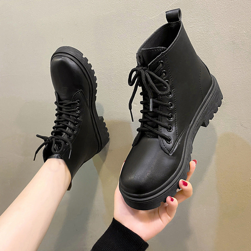 Alice | Timeless Lace-Up Platform Combat Boots Women