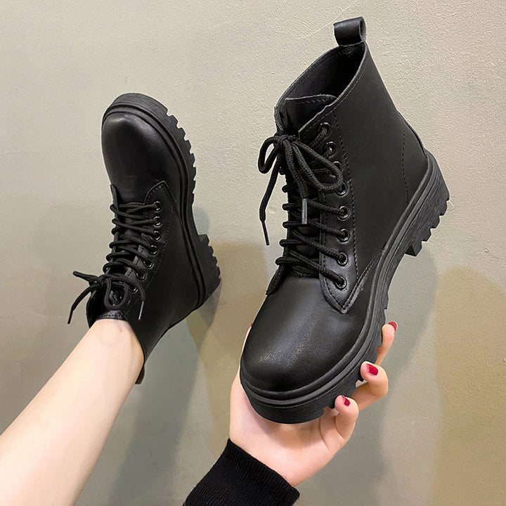 Alice | Timeless Lace-Up Platform Combat Boots Women