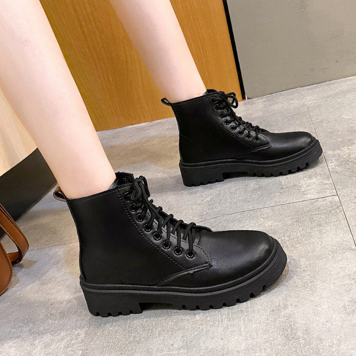 Alice | Timeless Lace-Up Platform Combat Boots Women