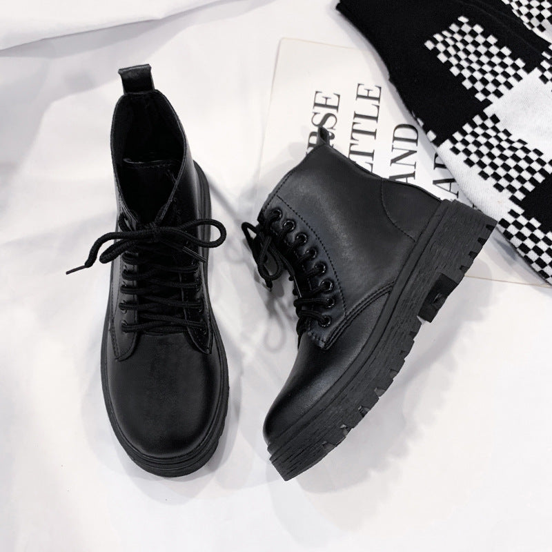 Alice | Timeless Lace-Up Platform Combat Boots Women
