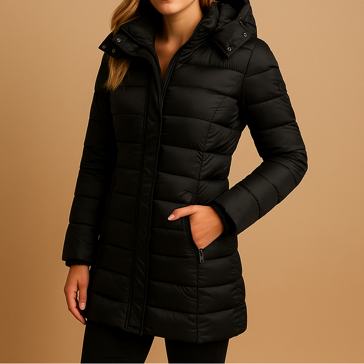 Amanda | Cozy Quilted Hooded Puffer Jacket