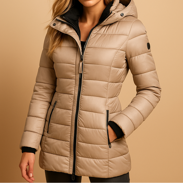 Amanda | Cozy Quilted Hooded Puffer Jacket