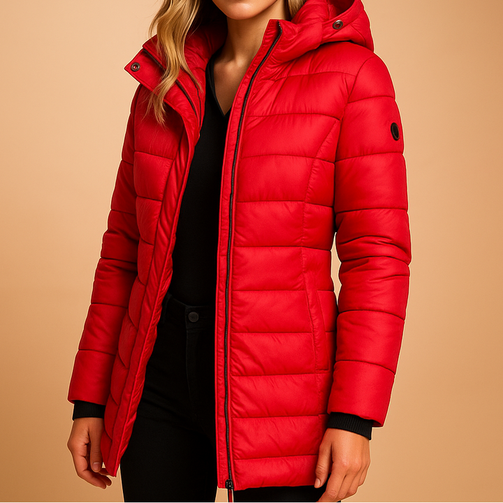 Amanda | Cozy Quilted Hooded Puffer Jacket