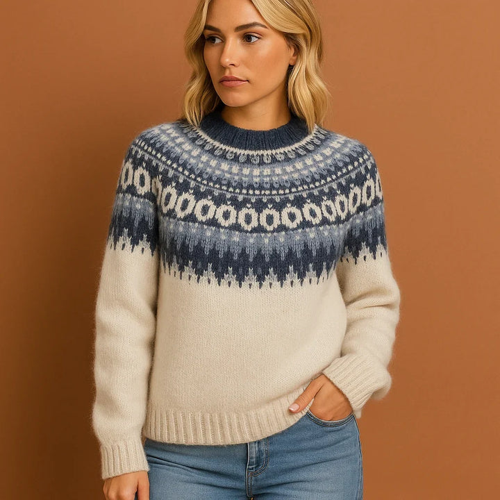 Amanda | Fair Isle Crewneck Christmas Sweater Women