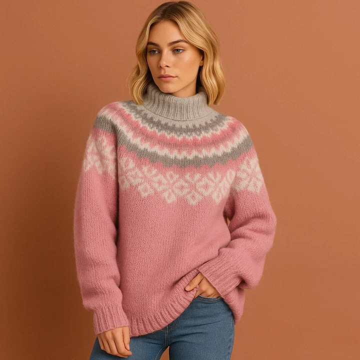 Amanda | Fair Isle Crewneck Christmas Sweater Women