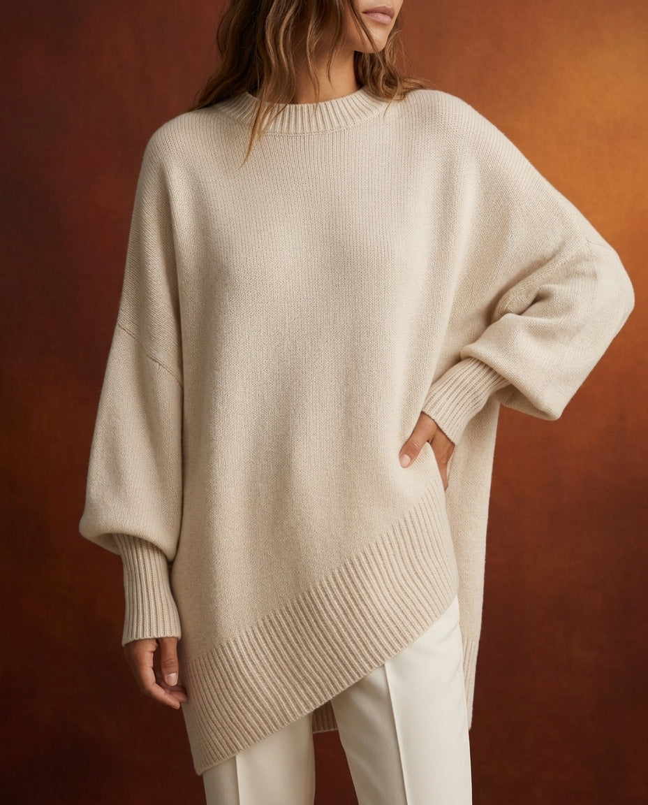 Amanda | Graceful Oversized Sweatshirt Knit Pullover