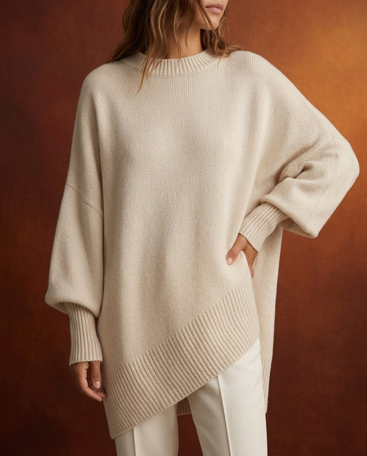 Amanda | Graceful Oversized Sweatshirt Knit Pullover