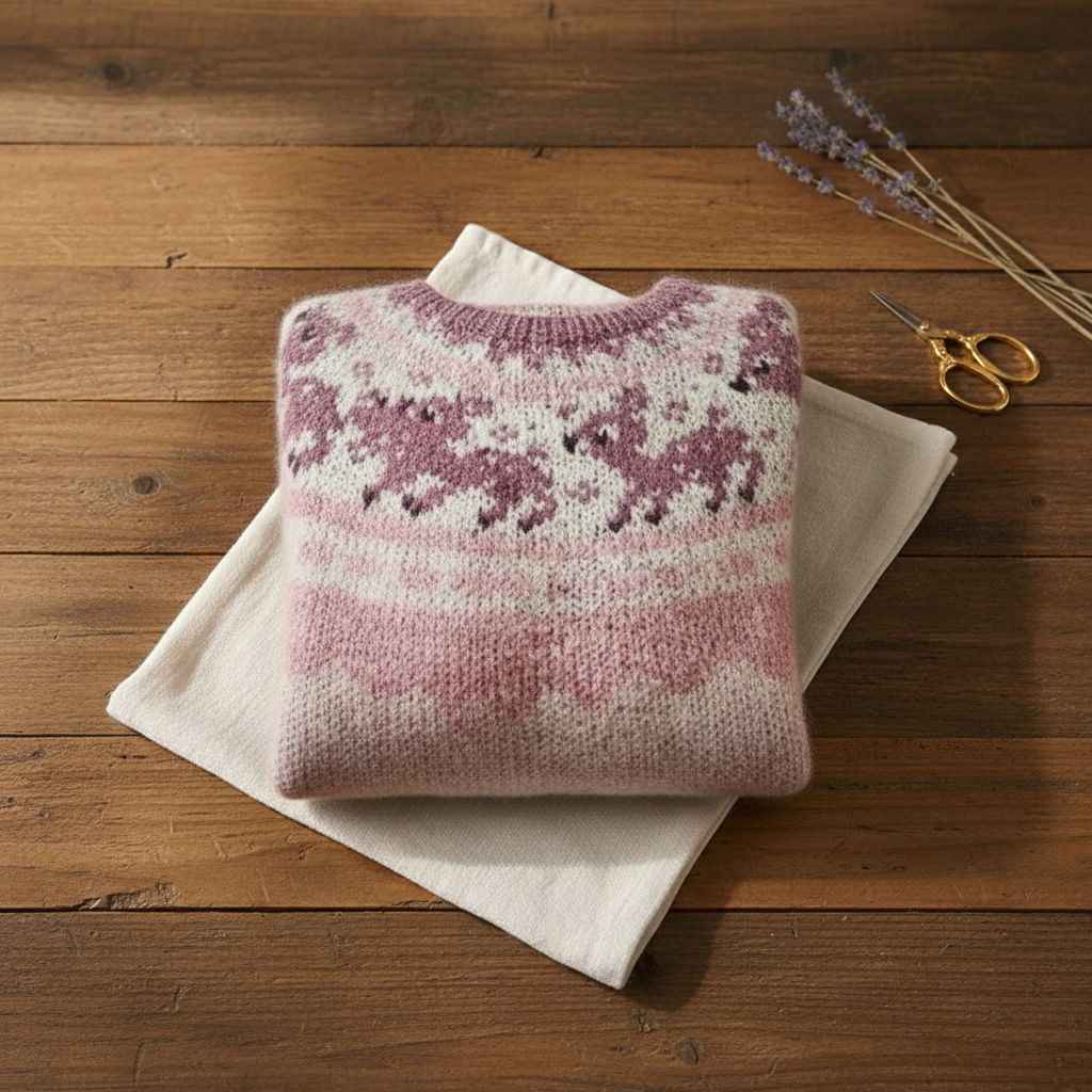 Amy | Reindeer Crewneck Christmas Sweater Women