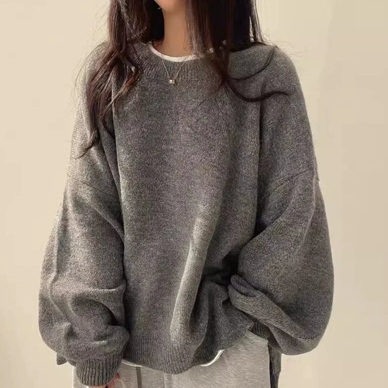Amy | Timeless Oversized Crewneck Sweatshirt with Balloon Sleeves