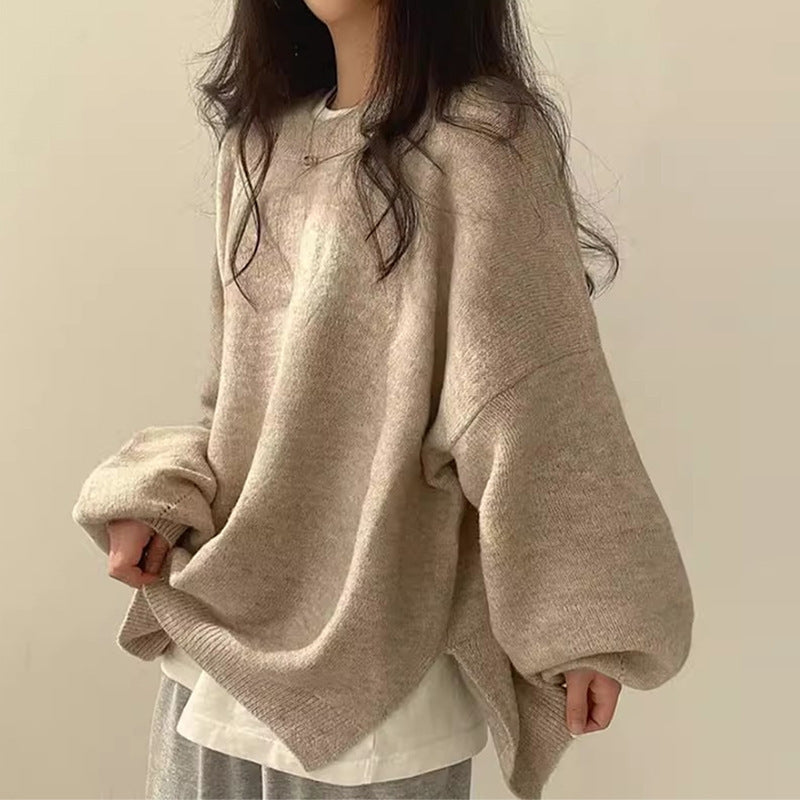 Amy | Timeless Oversized Crewneck Sweatshirt with Balloon Sleeves