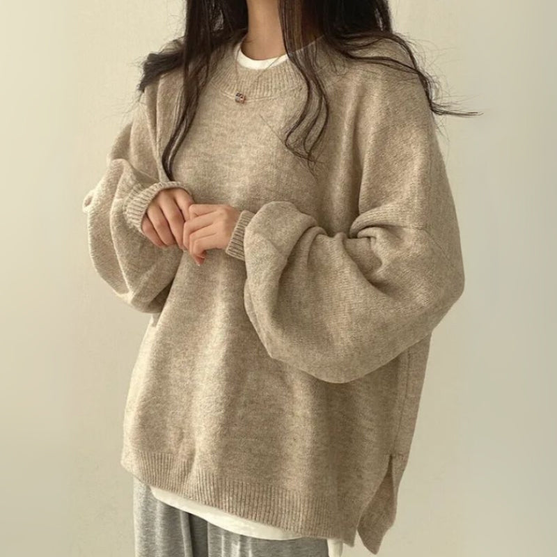 Amy | Timeless Oversized Crewneck Sweatshirt with Balloon Sleeves