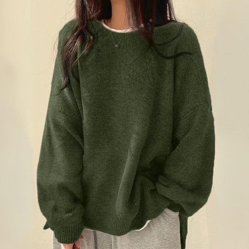 Amy | Timeless Oversized Crewneck Sweatshirt with Balloon Sleeves