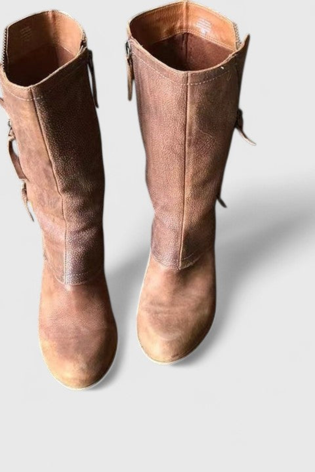 Andrea | Effortless Distressed Knee High Western Boots