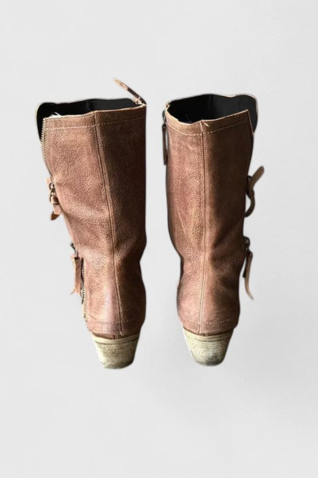 Andrea | Effortless Distressed Knee High Western Boots