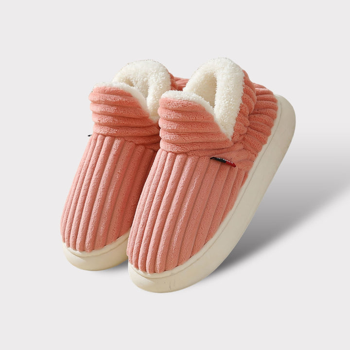 Andrea | Polished Cozy Corduroy Ankle Bootie Slippers