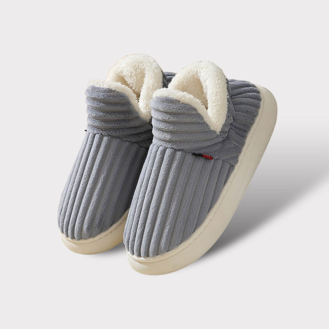 Andrea | Polished Cozy Corduroy Ankle Bootie Slippers