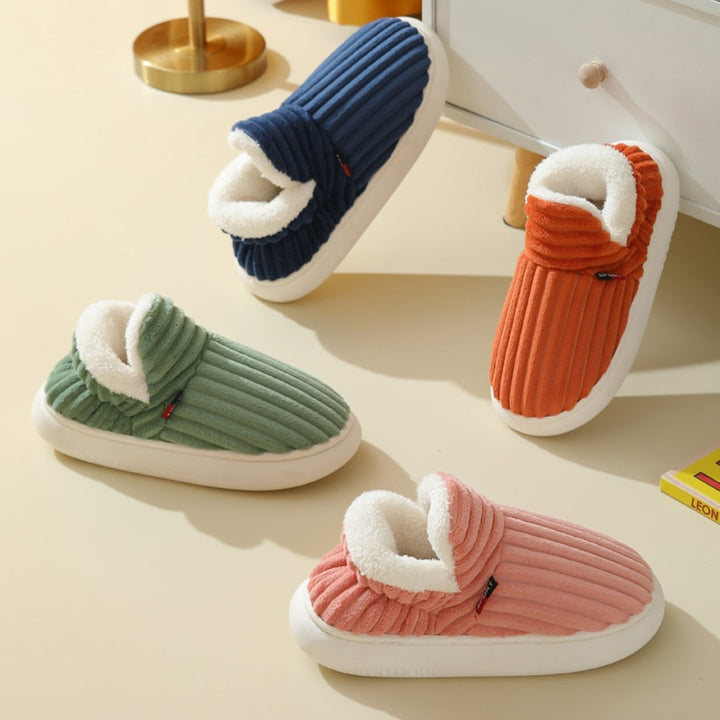Andrea | Polished Cozy Corduroy Ankle Bootie Slippers