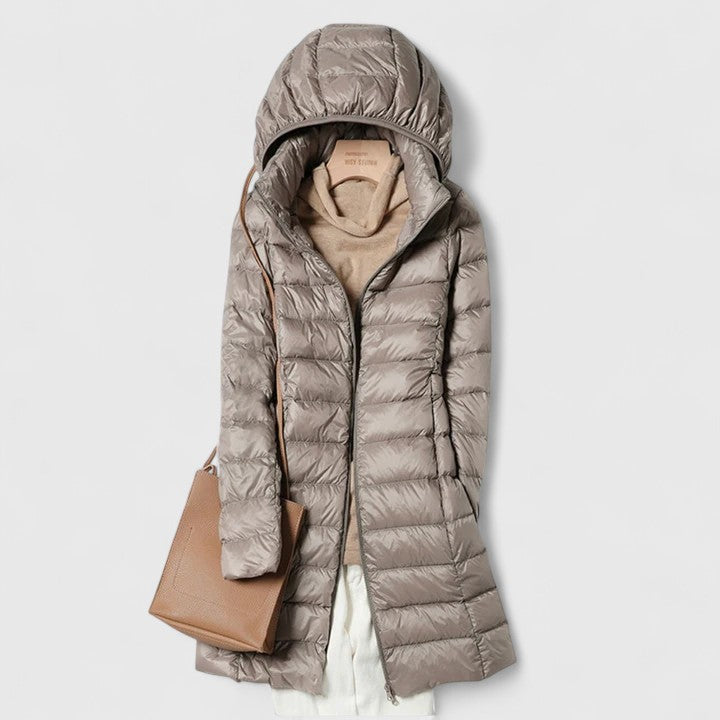 Andrea | Relaxed Hooded Longline Puffer Winter Coats